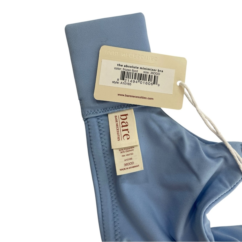Bare Necessities Absolute Minimizer Bra Frozen Fjord Blue Size 36DDD NWT DEFECT - Picture 5 of 5